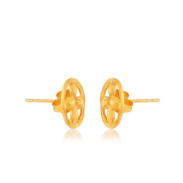 Flower Earrings - Gold - Hauslife