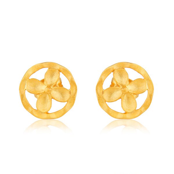 Flower Earrings - Gold - Hauslife