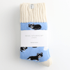 Fluffy Winter Socks - Black & White Cats - Hauslife
