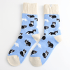 Fluffy Winter Socks - Black & White Cats - Hauslife