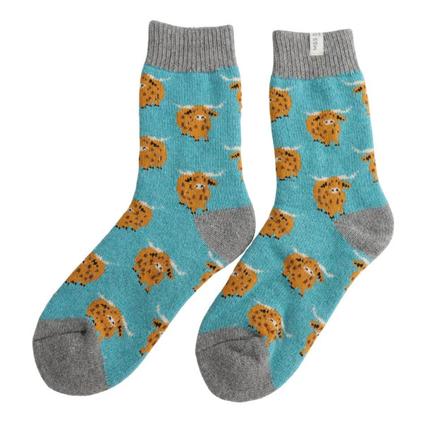 Fluffy Winter Socks - Highland Herd - Hauslife