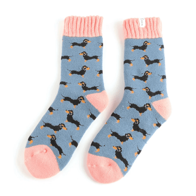 Fluffy Winter Socks - Sausage Dogs - Hauslife