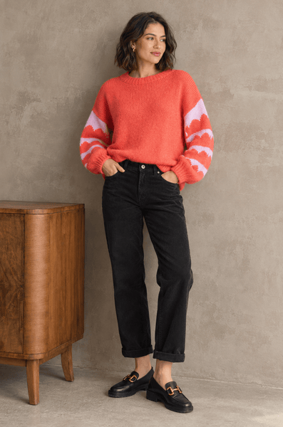 Frankie Corduroy Mom Fit Trousers – Black - Hauslife