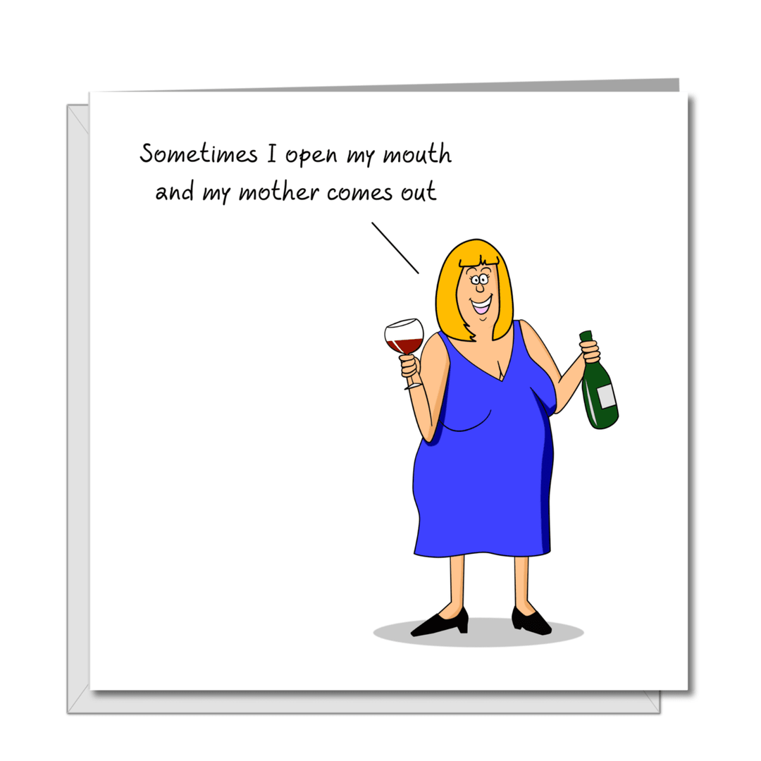 Funny Birthday Card Mothers Day Card - Hauslife