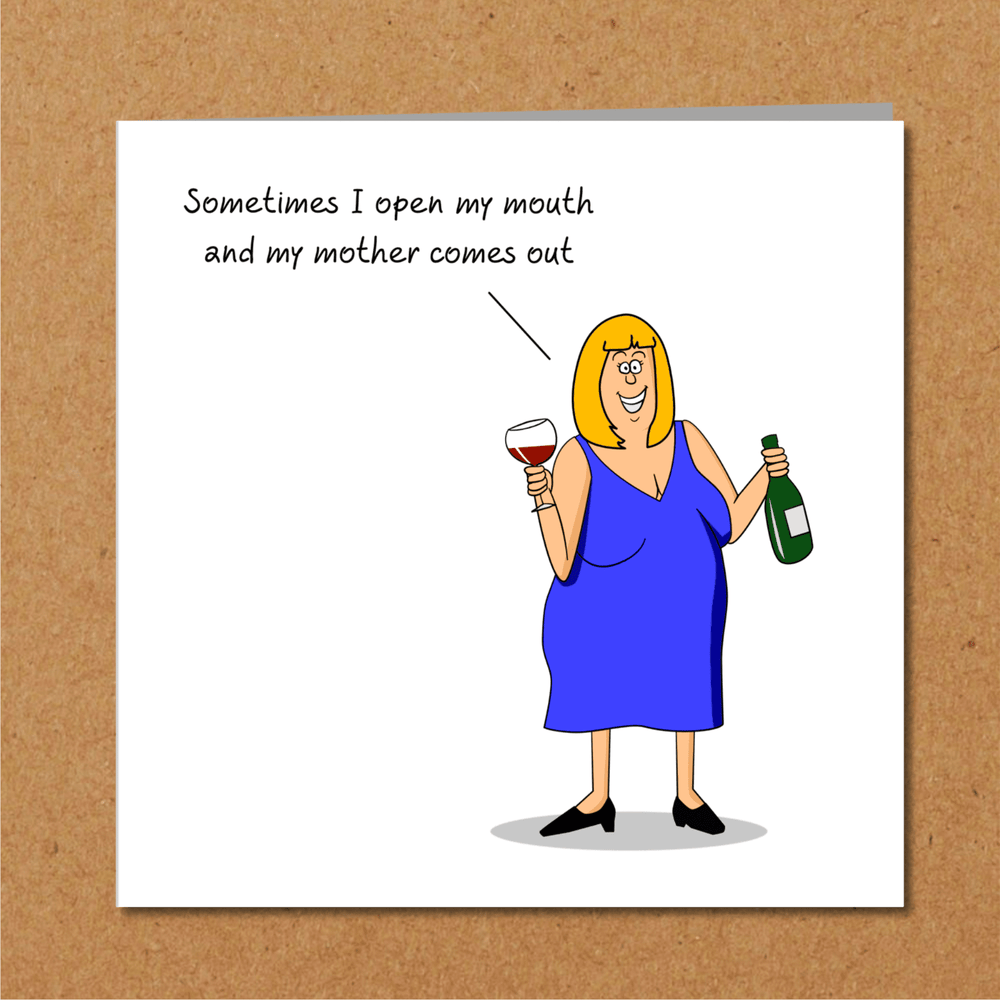 Funny Birthday Card Mothers Day Card - Hauslife