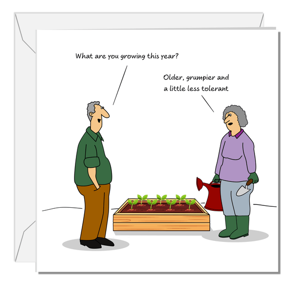 Funny Gardening Birthday Card - Hauslife