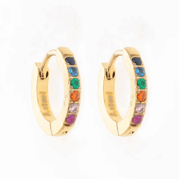 Gemstone Huggie Earrings - Hauslife