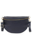 Genuine Italian Leather Half Moon Crossbody Bag - Hauslife