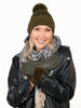 Ginger Pom Pom Hat - Khaki, Leopard - Hauslife