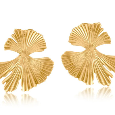 Ginkgo Leaf Earrings - Hauslife