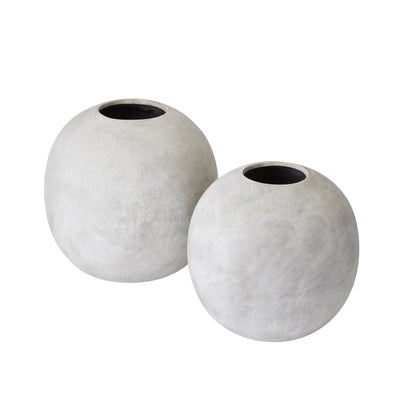 Globe Stone Vase - Hauslife