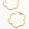 Gold Flower Hoop Earrings - Hauslife