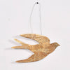 Gold Hanging Swallow Ornament Set - Hauslife