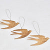 Gold Hanging Swallow Ornament Set - Hauslife