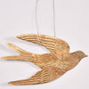 Gold Hanging Swallow Ornament Set - Hauslife