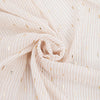Gold Matchstick Print Lightweight Scarf in Cream - Hauslife