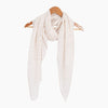Gold Matchstick Print Lightweight Scarf in Cream - Hauslife
