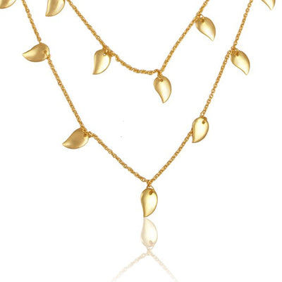 Gold Multi-Leaf Necklace - Hauslife