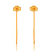 Gold Rectangular Hoop Earrings - Hauslife