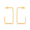 Gold Rectangular Hoop Earrings - Hauslife