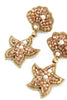 Gold Shell Beaded Earrings - Hauslife