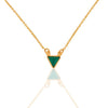 Green Malachite Triangle Necklace - Hauslife