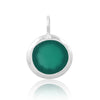 Green Onyx Cabushion Round Necklace - Hauslife