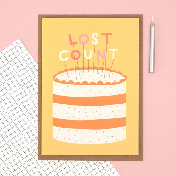 Greeting card - 'lost count' - Hauslife