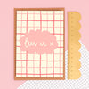 Greeting card - 'luv u X' - Hauslife