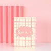 Greeting card - 'luv u X' - Hauslife