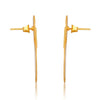 Hammered Double Disc Gold Earrings - Hauslife