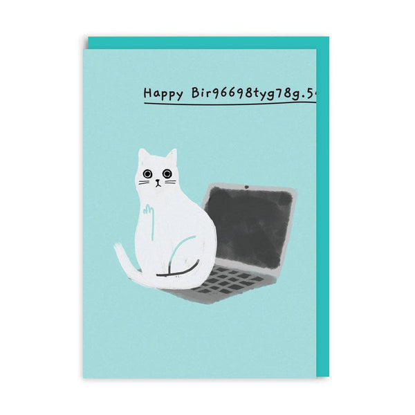 Happy Bir9669.. laptop Greeting Card - Hauslife