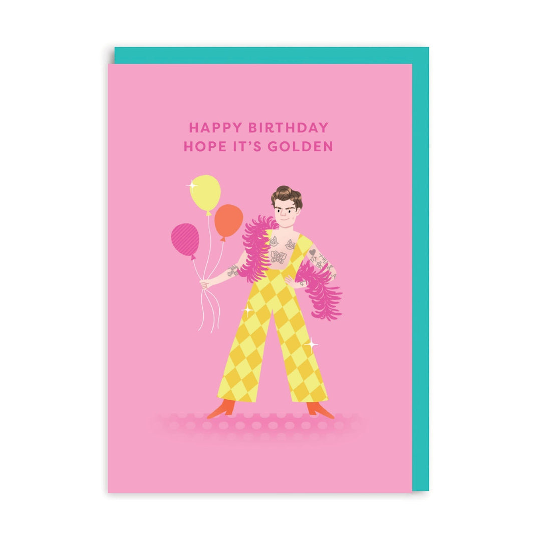 Harry Styles Golden Birthday Card - Hauslife