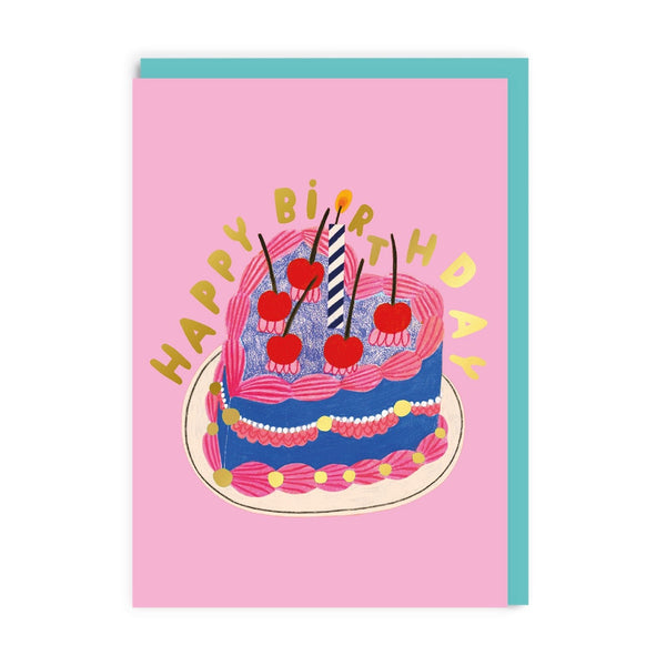 Heart Cake Birthday Card - Hauslife