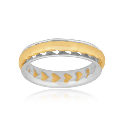 Heart Pattern Spinning Ring - Hauslife