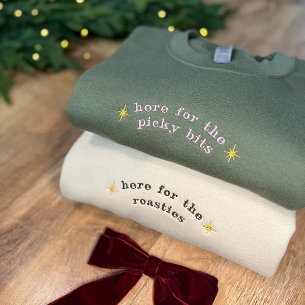 Here for the Picky Bits Christmas Sweatshirt - Hauslife