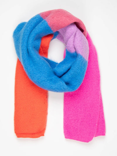 Honor Heavyweight Scarf - Fuchsia Blue, Large Colourblock - Hauslife
