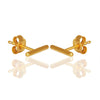 Horizontal Bar Gold Studs - Hauslife