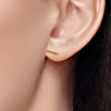 Horizontal Bar Gold Studs - Hauslife