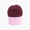 Ida Two Tone Beanie Hat in Berry/Pink - Hauslife