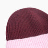 Ida Two Tone Beanie Hat in Berry/Pink - Hauslife
