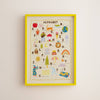 Illustrated Alphabet Art Print - Hauslife