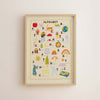 Illustrated Alphabet Art Print - Hauslife