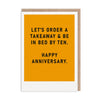 In Bed by 10 Anniversary Card - Hauslife