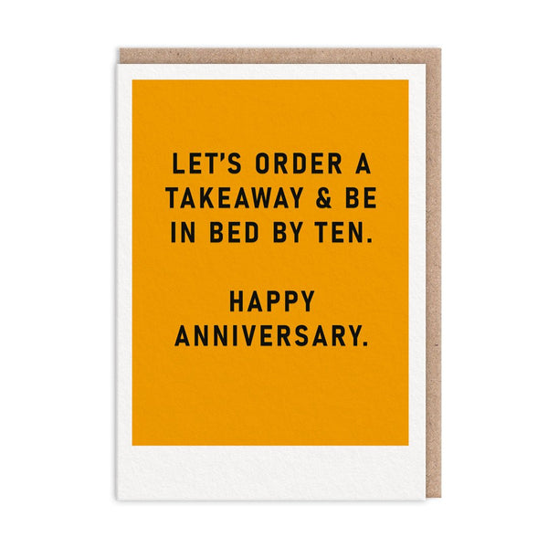 In Bed by 10 Anniversary Card - Hauslife