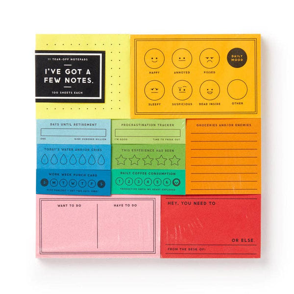 I've Got A Few Notes Tear-off Notepad Set (Notebook/Sketchbook) - Hauslife