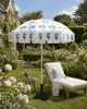 Jaipur Azure Palm Hand-Block Garden Parasol - Hauslife