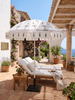 Jaipur Riviera Palm Hand-Block Garden Parasol - Hauslife