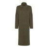 Joey Boucle Roll Neck Midi Dress - Khaki - Hauslife