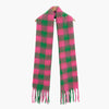 Joey Heavyweight Scarf - Green/pink, Square Check - Hauslife